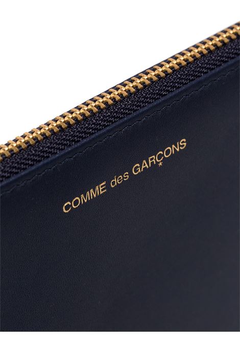 pouch zip classic line unisex navy COMME DES GARÇONS WALLET | SA5100NAVY